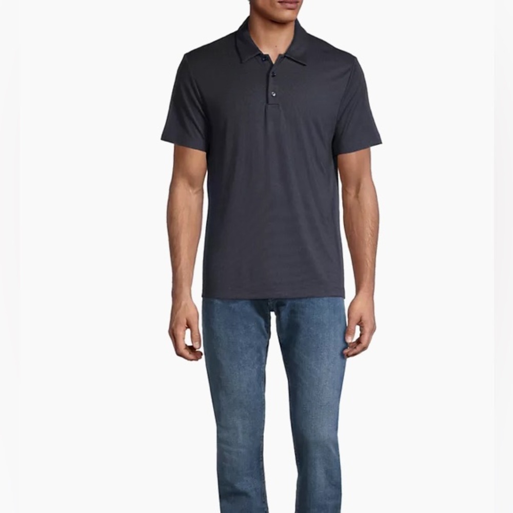 THEORY BRON C ANEMONE POLO SHIRT SZ-M